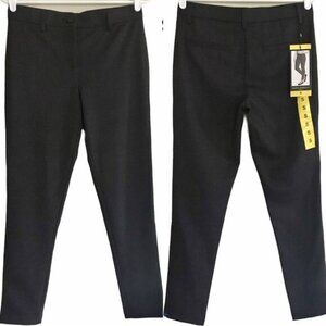 NWT Mario Serrani Plaid Knit Legging Small Slim Modern Fit Charcoal High Compact